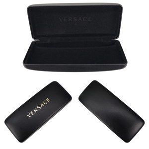 Versace Sunglasses Eyeglasses BLACK Hard Case Clamshell - Genuine‎ Authentic